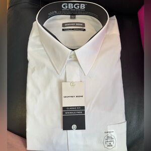 Geoffrey Beene mens classic button down dress shirt
